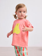 T-shirt bébé corail hug me