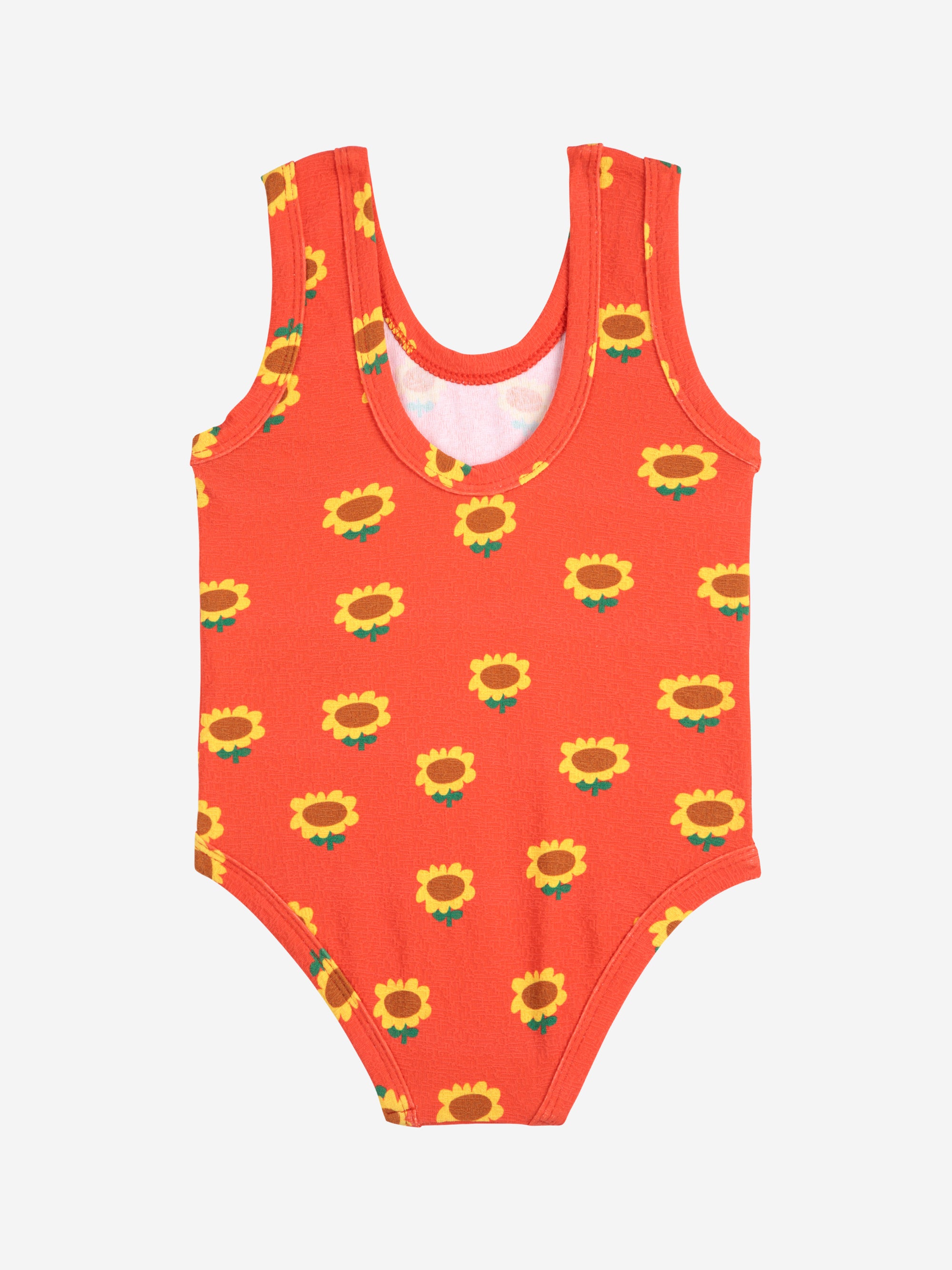 Red baby swimsuit printed