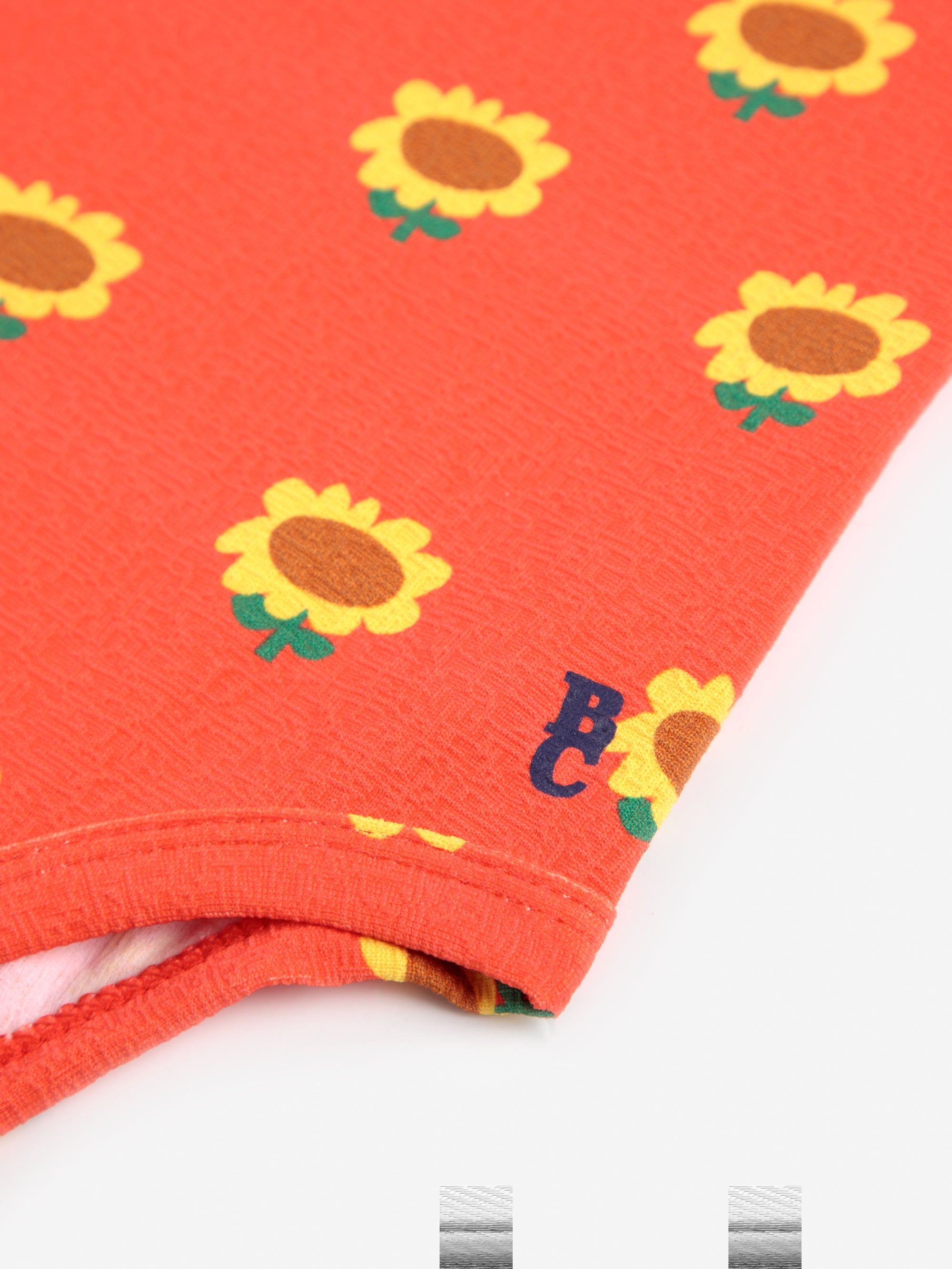 Red baby swimsuit printed