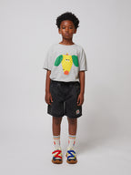 Short denim Noir Mi-Long