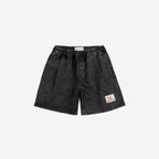 Short denim Noir Mi-Long