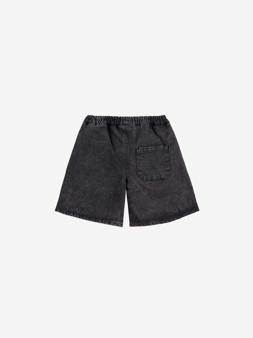 Short denim Noir Mi-Long