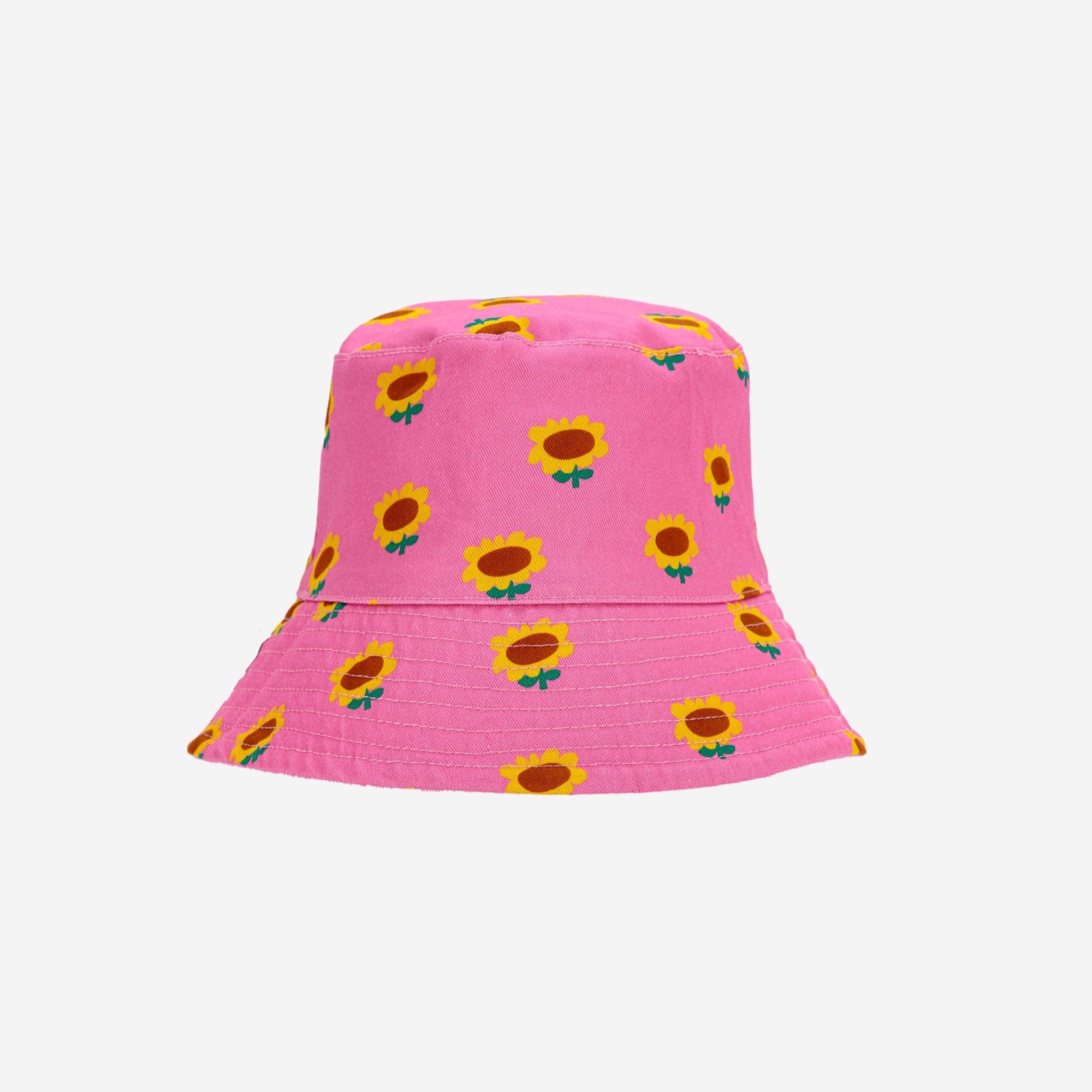 Flower printed pink bob