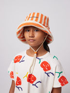 Multicolored striped bob