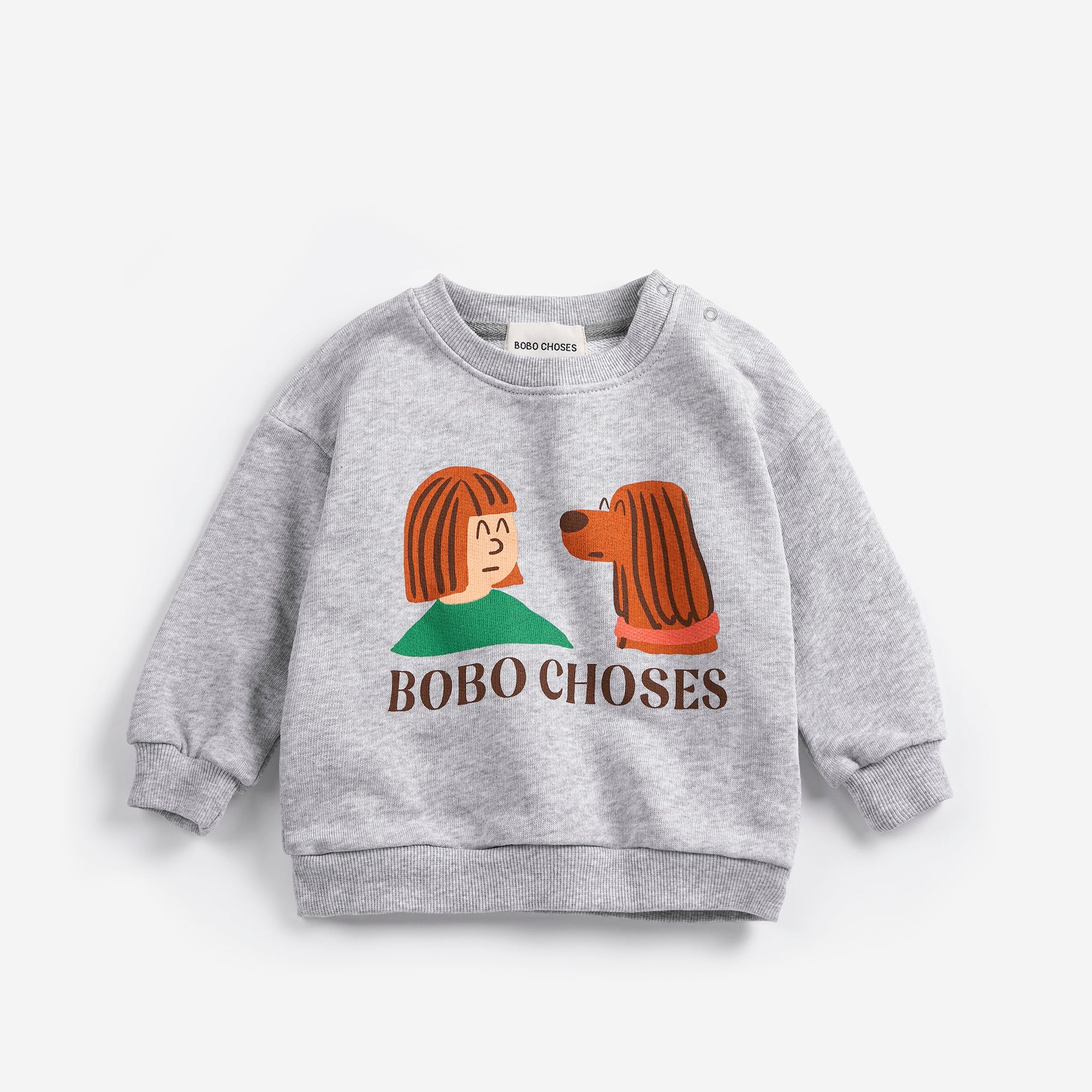 Grey Baby Sweatshirt with “Friends in a Pickle” Print