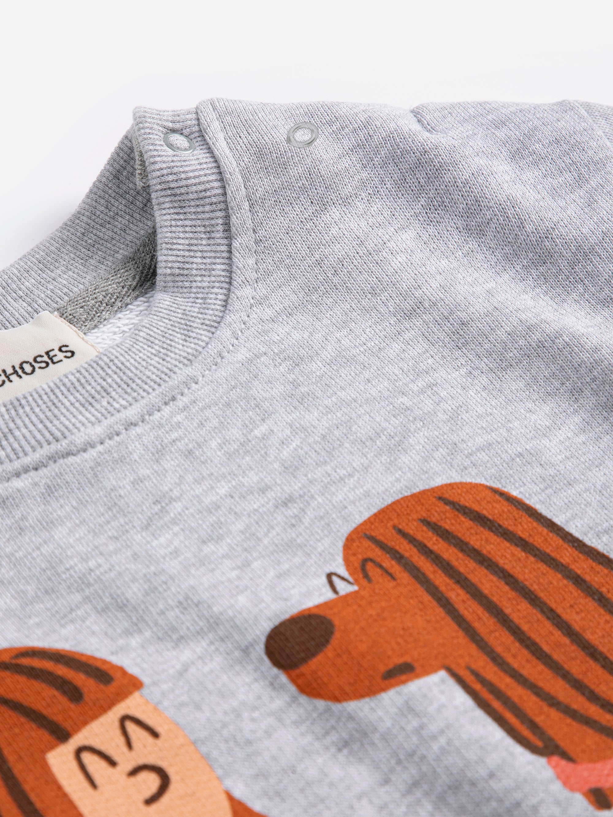 Grey Baby Sweatshirt with “Friends in a Pickle” Print