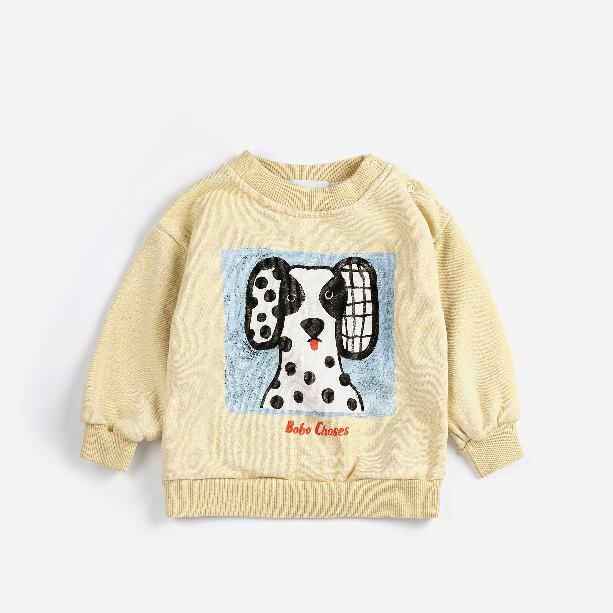Baby Yellow Sweatshirt with Van Dog Print