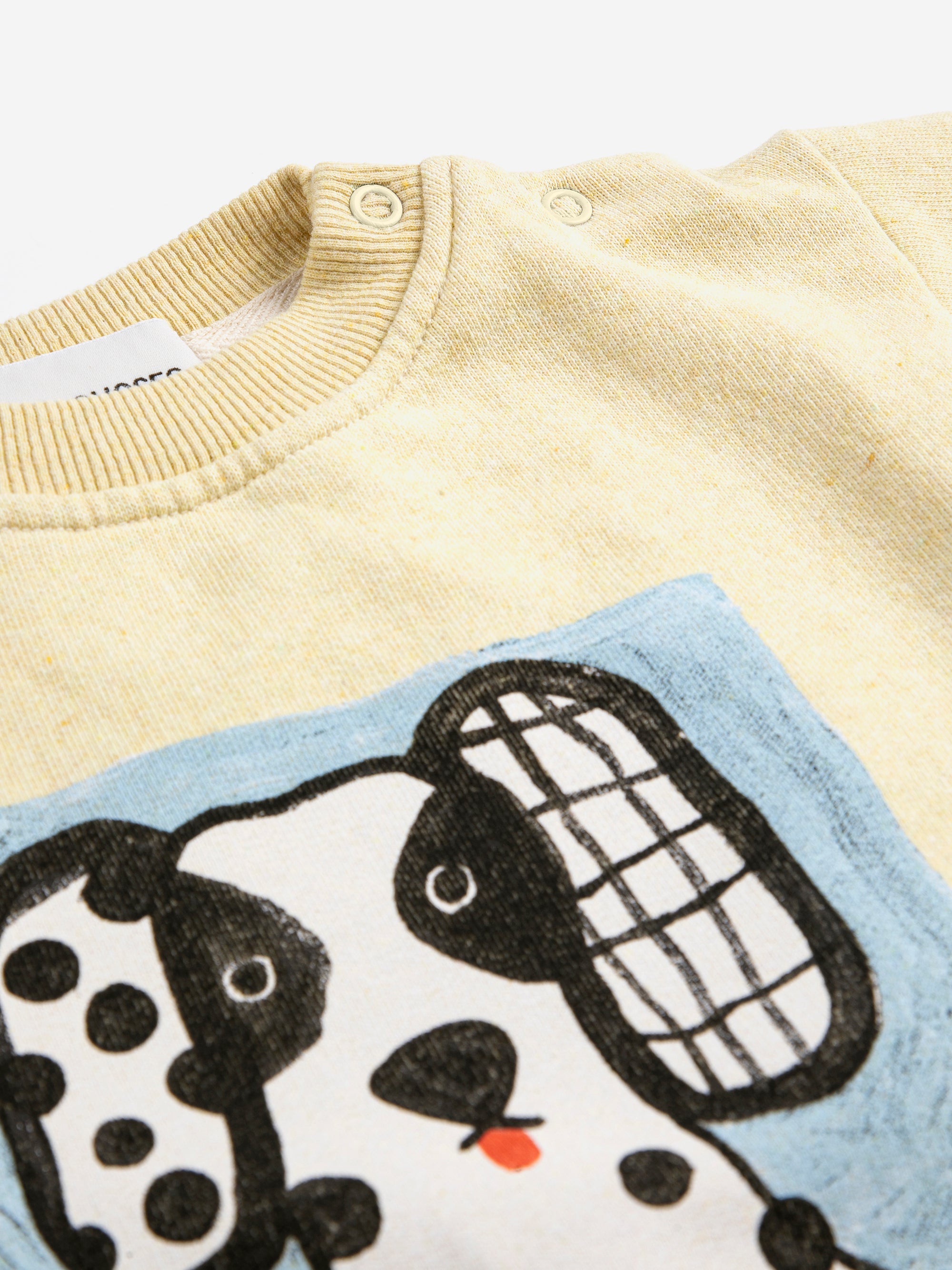 Baby Yellow Sweatshirt with Van Dog Print