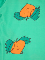 Baby Swim Shirt in Green with Tangerine All Over Print