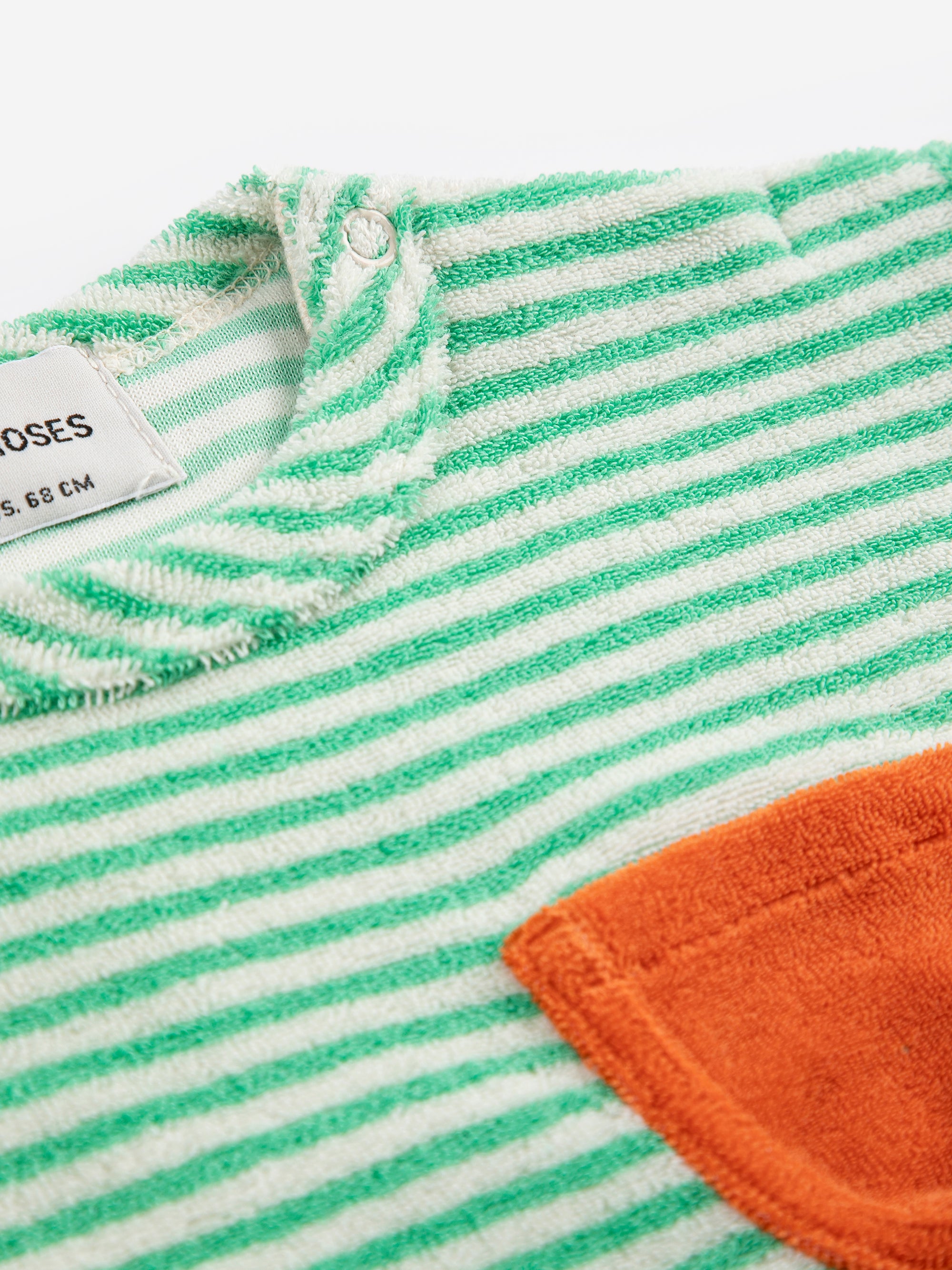 Baby T-shirt with Green Stripes