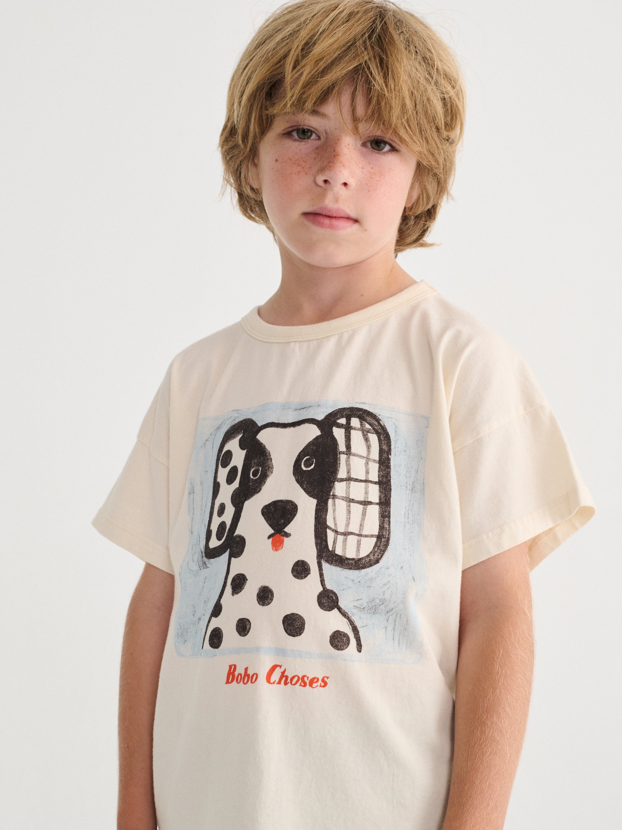 T-shirt Écru à Imprimé Van Dog