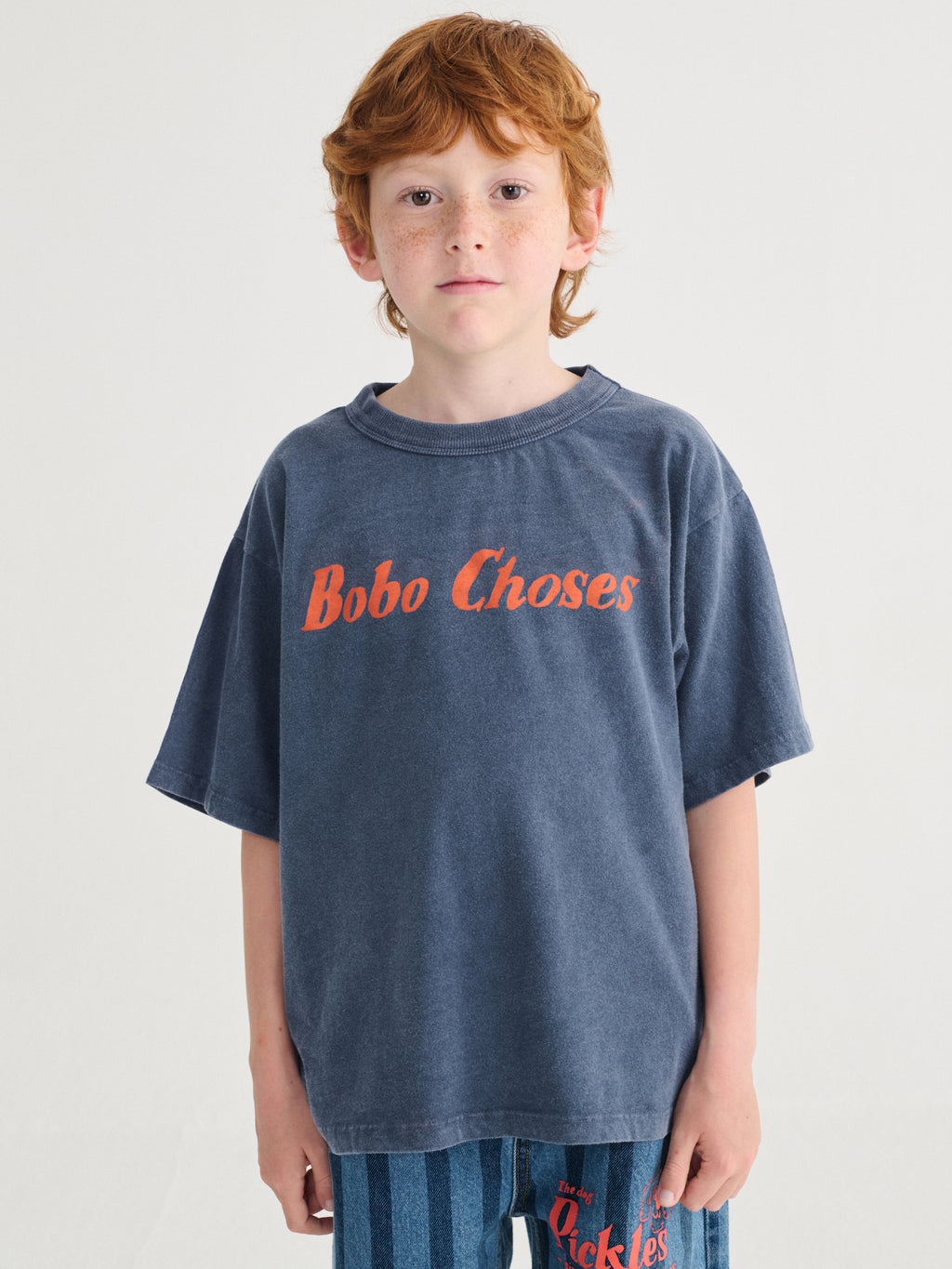 T-shirt Bleu Marine à Imprimé Bobo Choses
