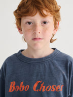 T-shirt Bleu Marine à Imprimé Bobo Choses