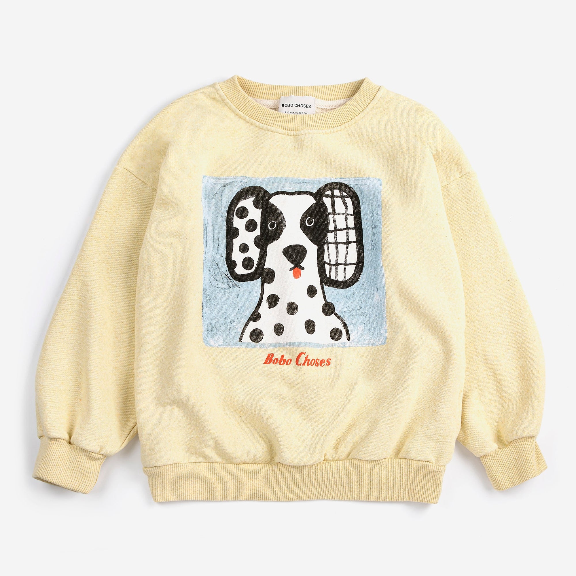 Yellow Van Dog Print Sweatshirt