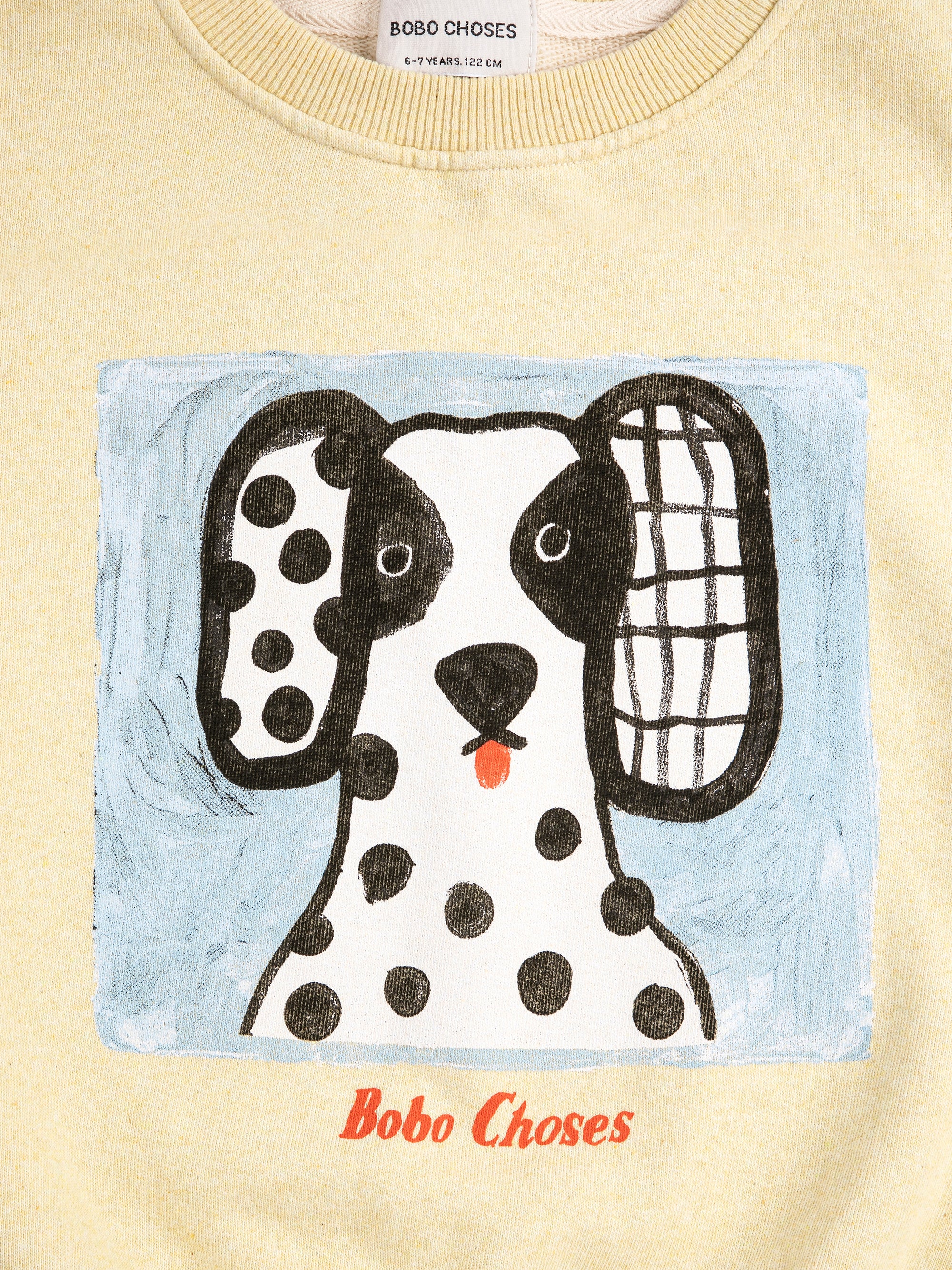 Yellow Van Dog Print Sweatshirt