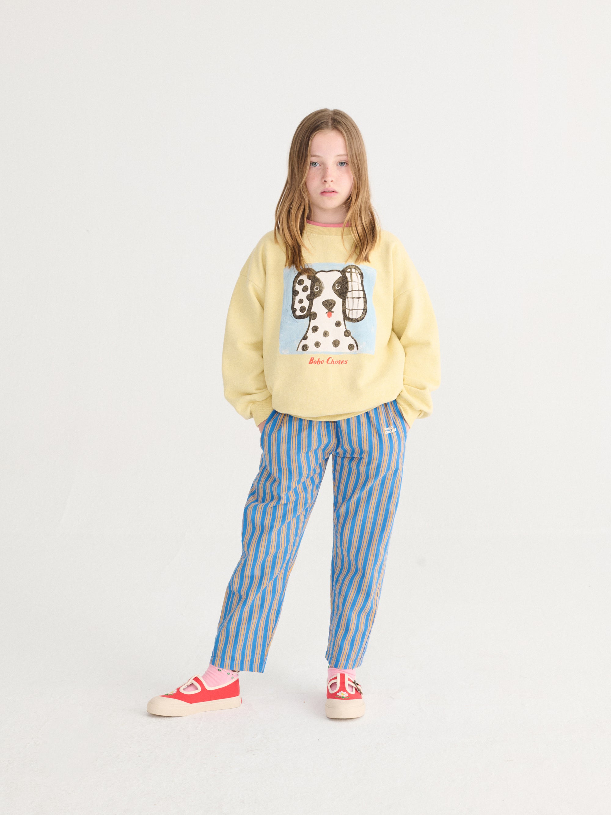 Yellow Van Dog Print Sweatshirt