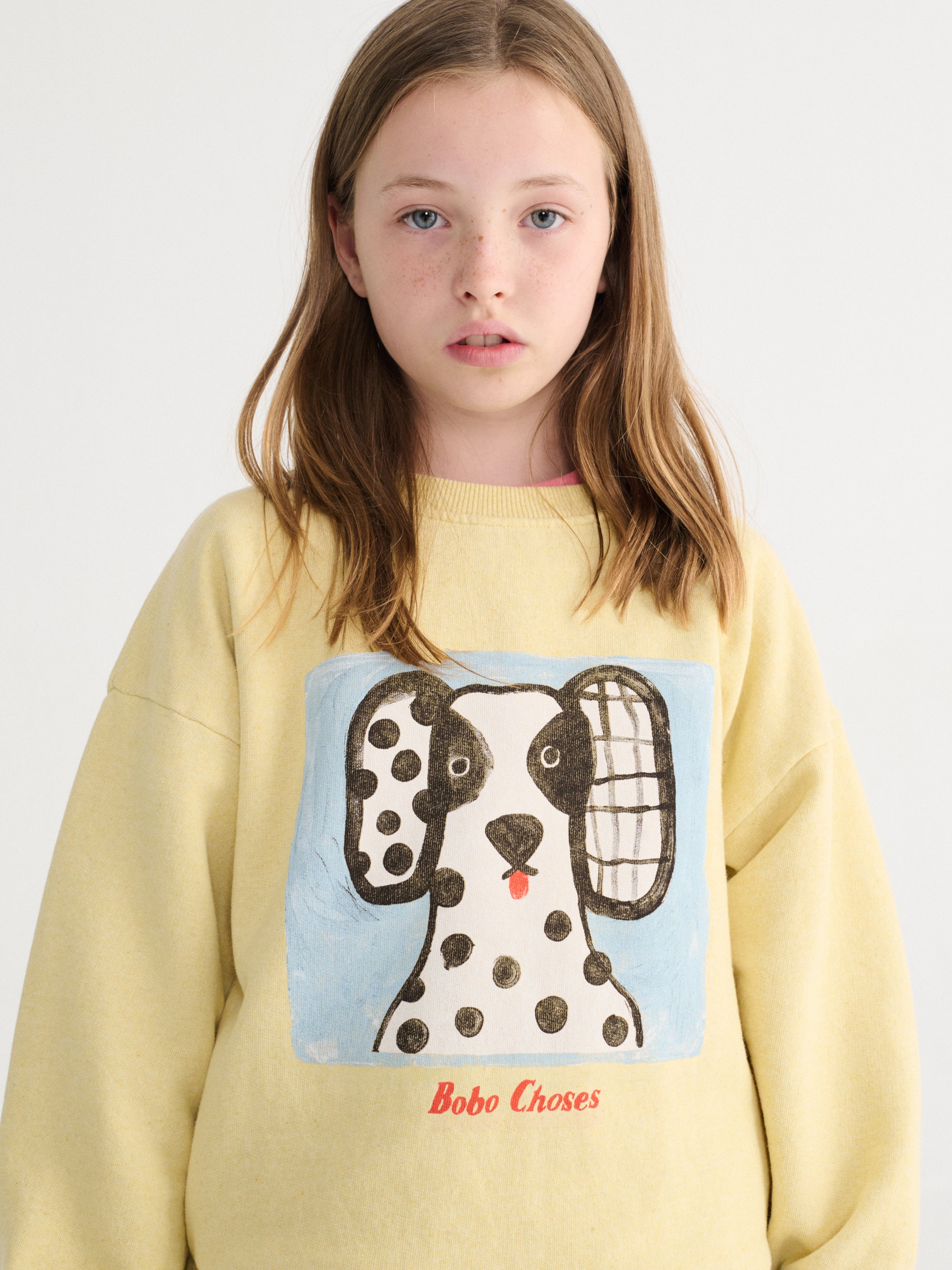 Yellow Van Dog Print Sweatshirt