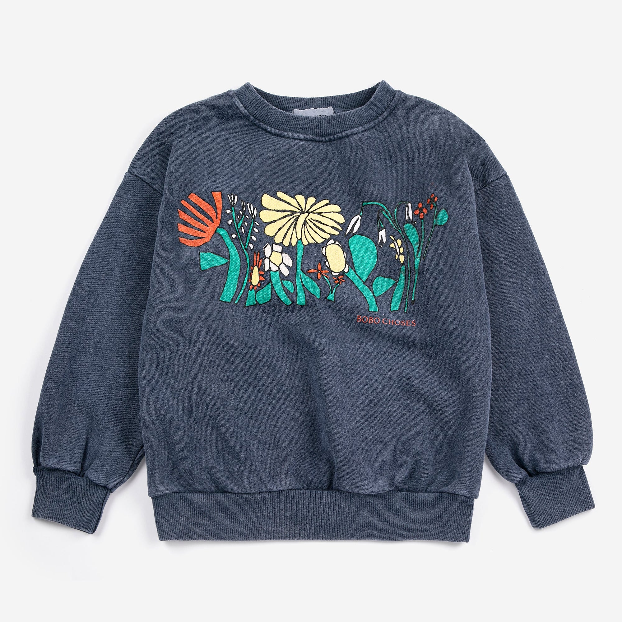 Navy Blue Sweatshirt with Color Herbalist Print
