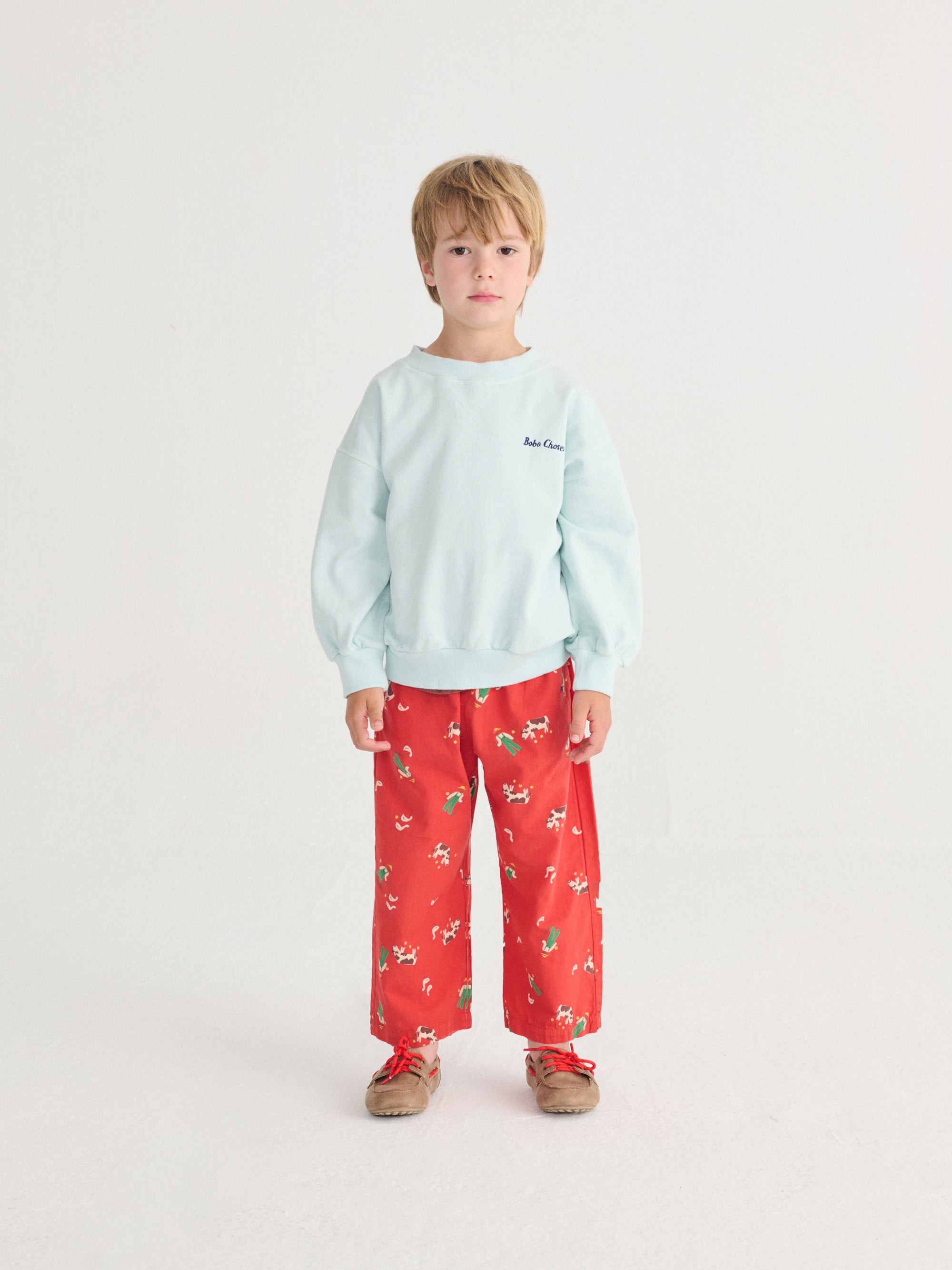 Light blue sweatshirt with "Mr. Pickles" print