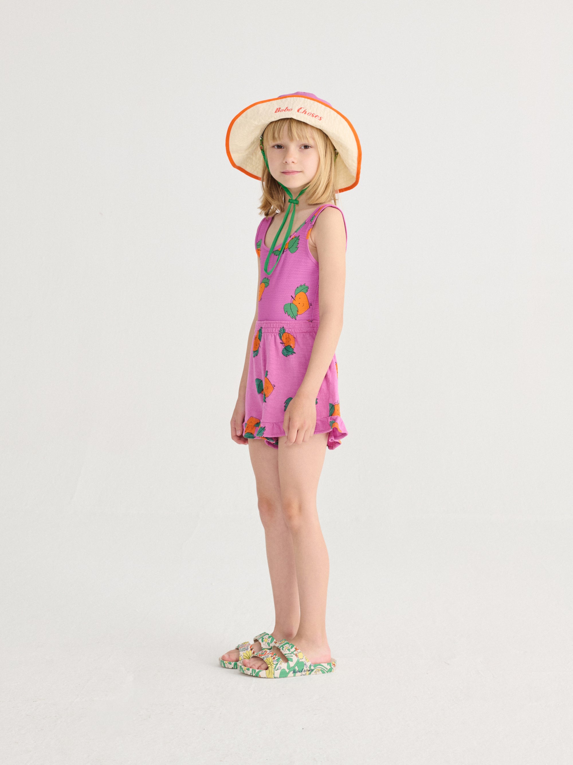 Multicolor Bucket Hat with Signature BOBO CHOSES Print