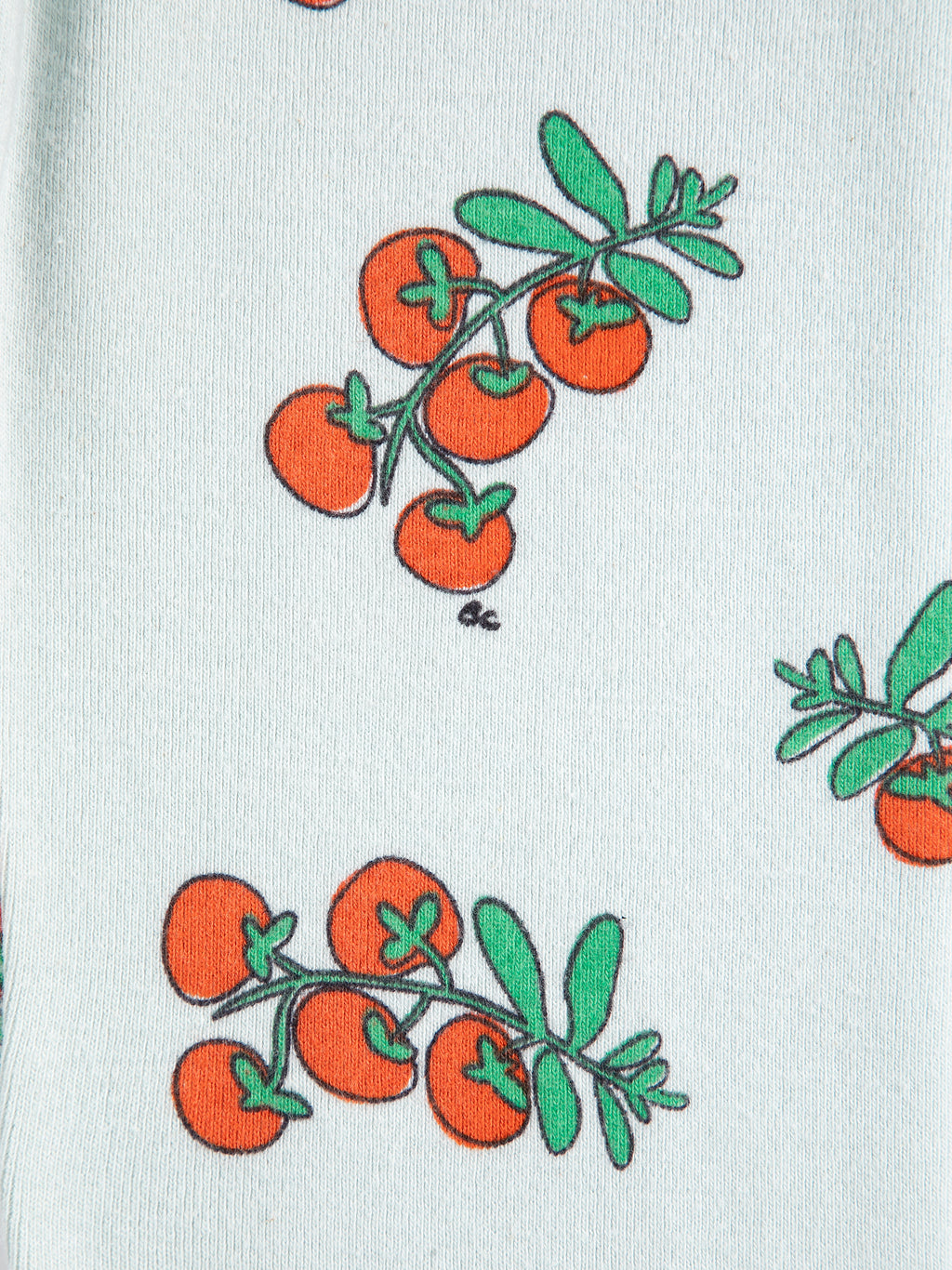 Light Blue Leggings with All Over Juicy Tomato Print