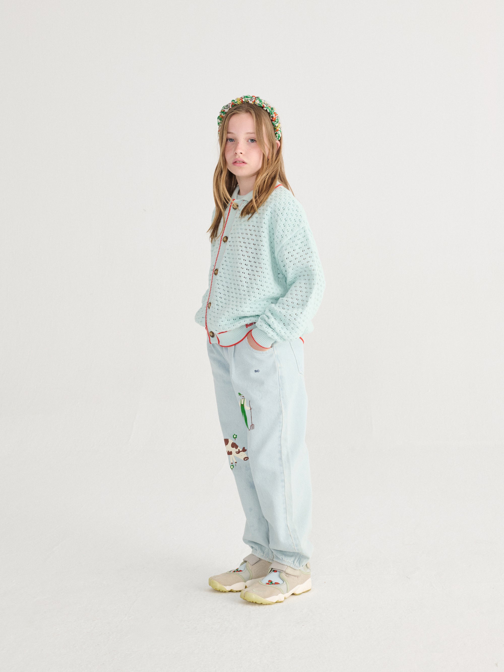 Gilet Ajourné BC en Bleu Ciel