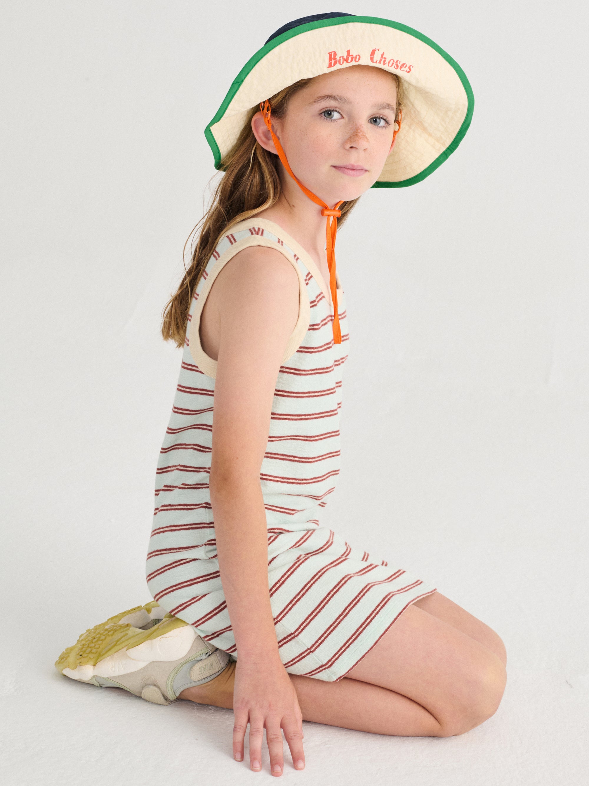 Multicolor Bucket Hat with Signature BOBO CHOSES Print