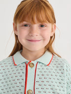 Gilet Ajourné BC en Bleu Ciel