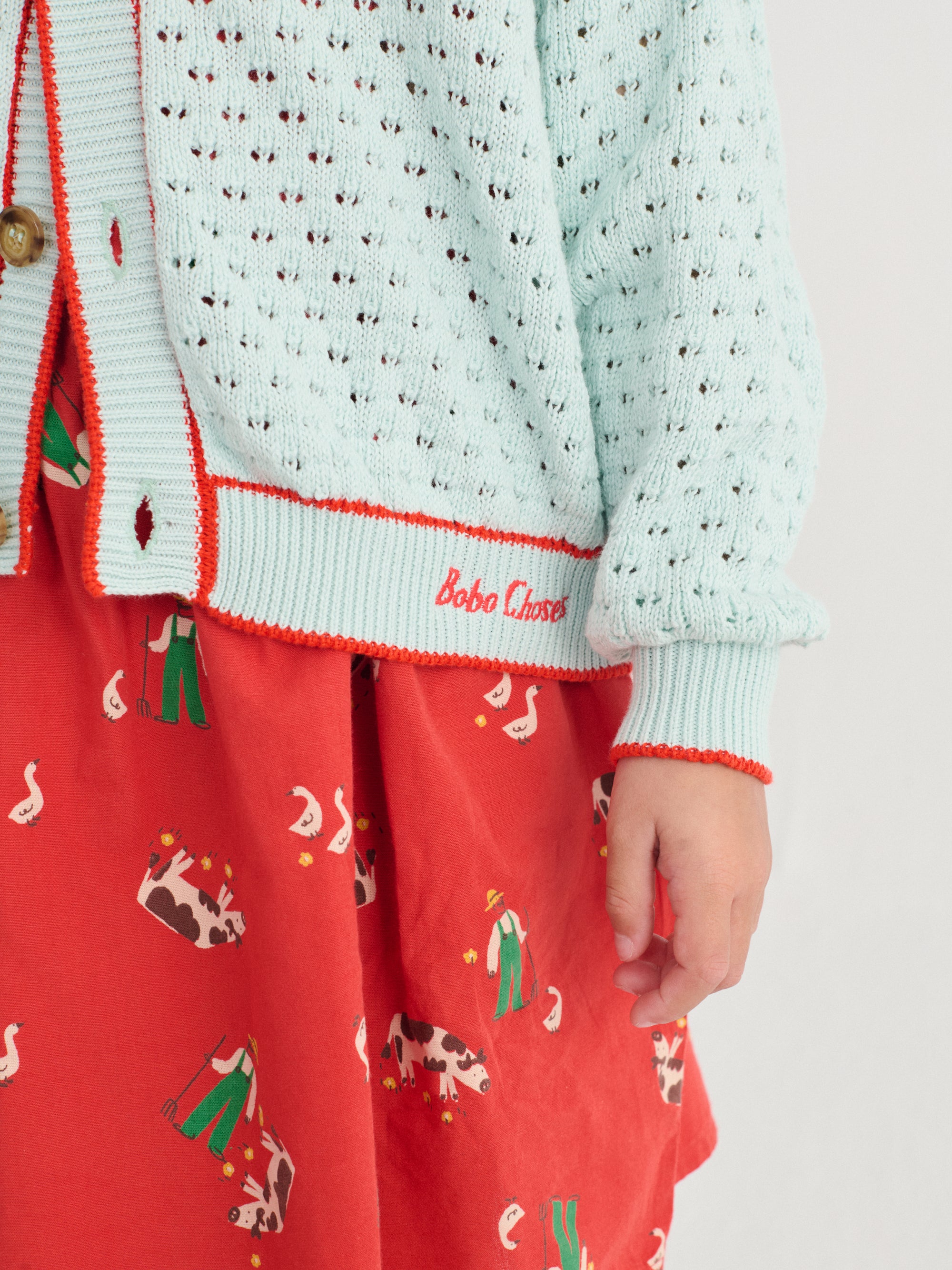 Gilet Ajourné BC en Bleu Ciel