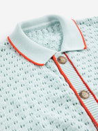 Gilet Ajourné BC en Bleu Ciel