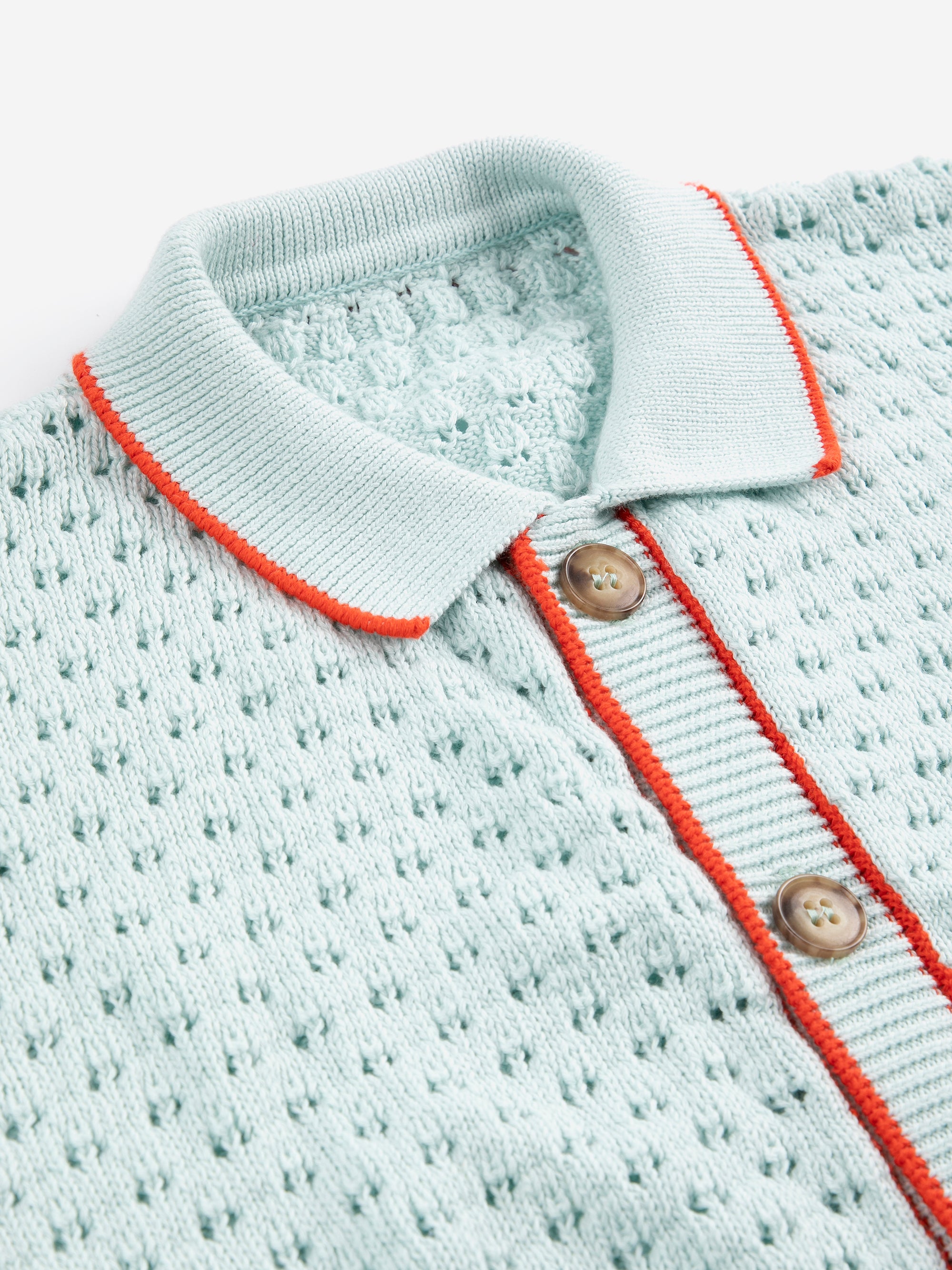 Gilet Ajourné BC en Bleu Ciel