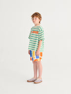 Modern Striped T-shirt with “BOBO CHOSES” Print