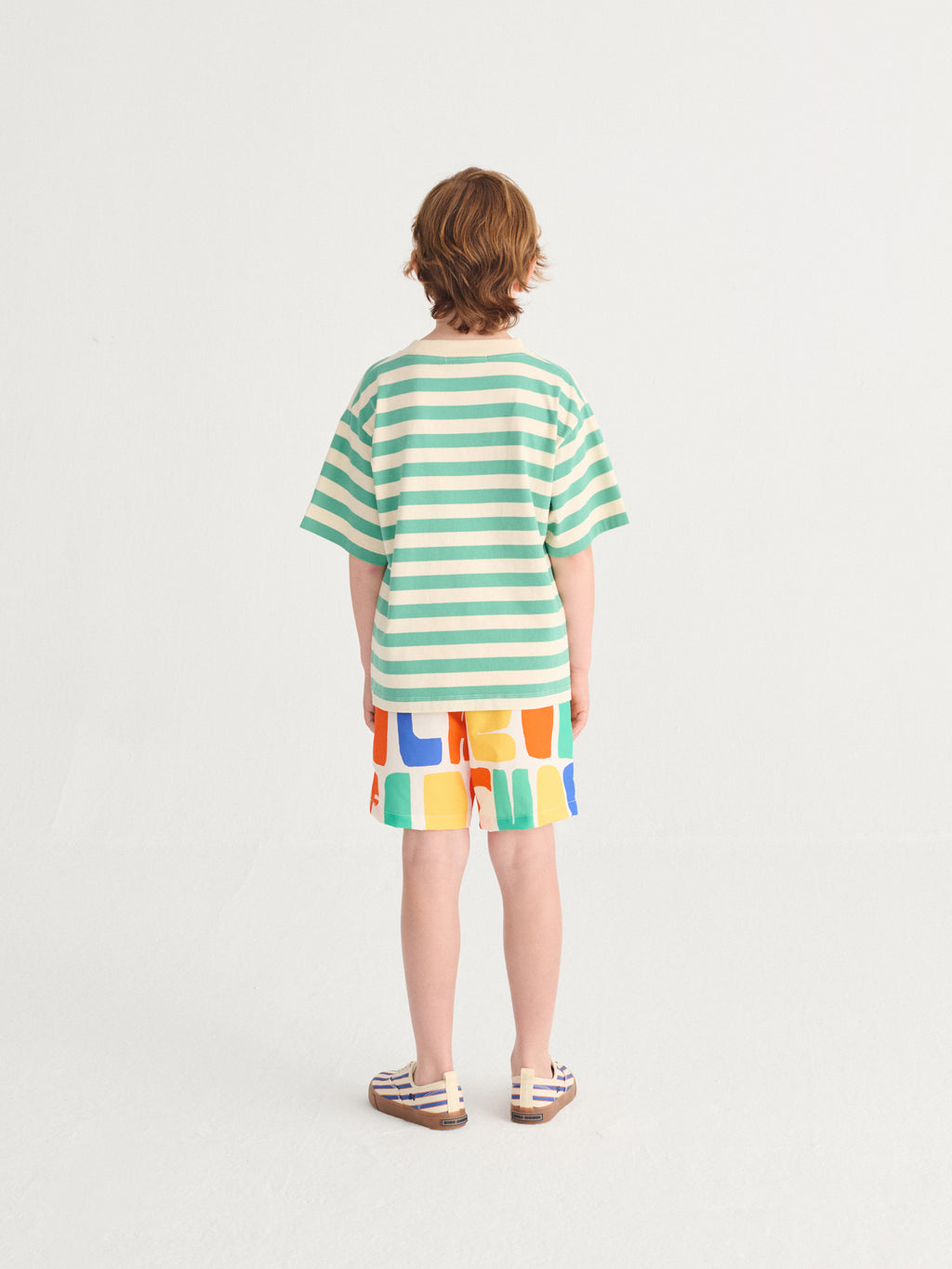 Modern Striped T-shirt with “BOBO CHOSES” Print