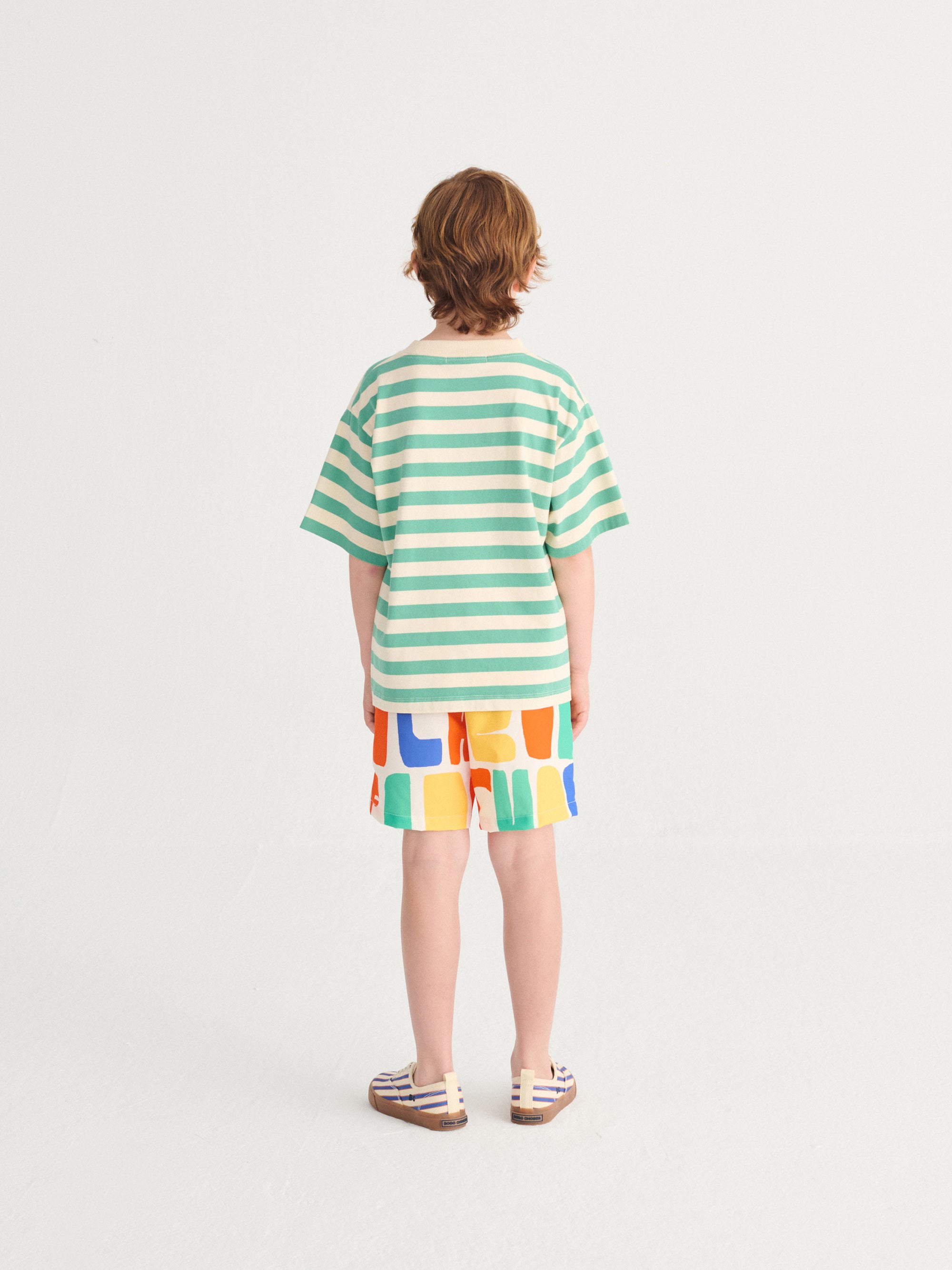 Modern Striped T-shirt with “BOBO CHOSES” Print