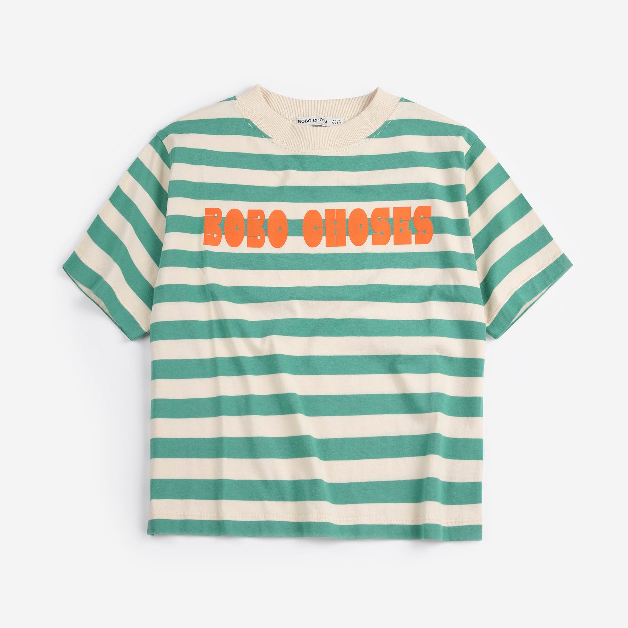 Modern Striped T-shirt with “BOBO CHOSES” Print