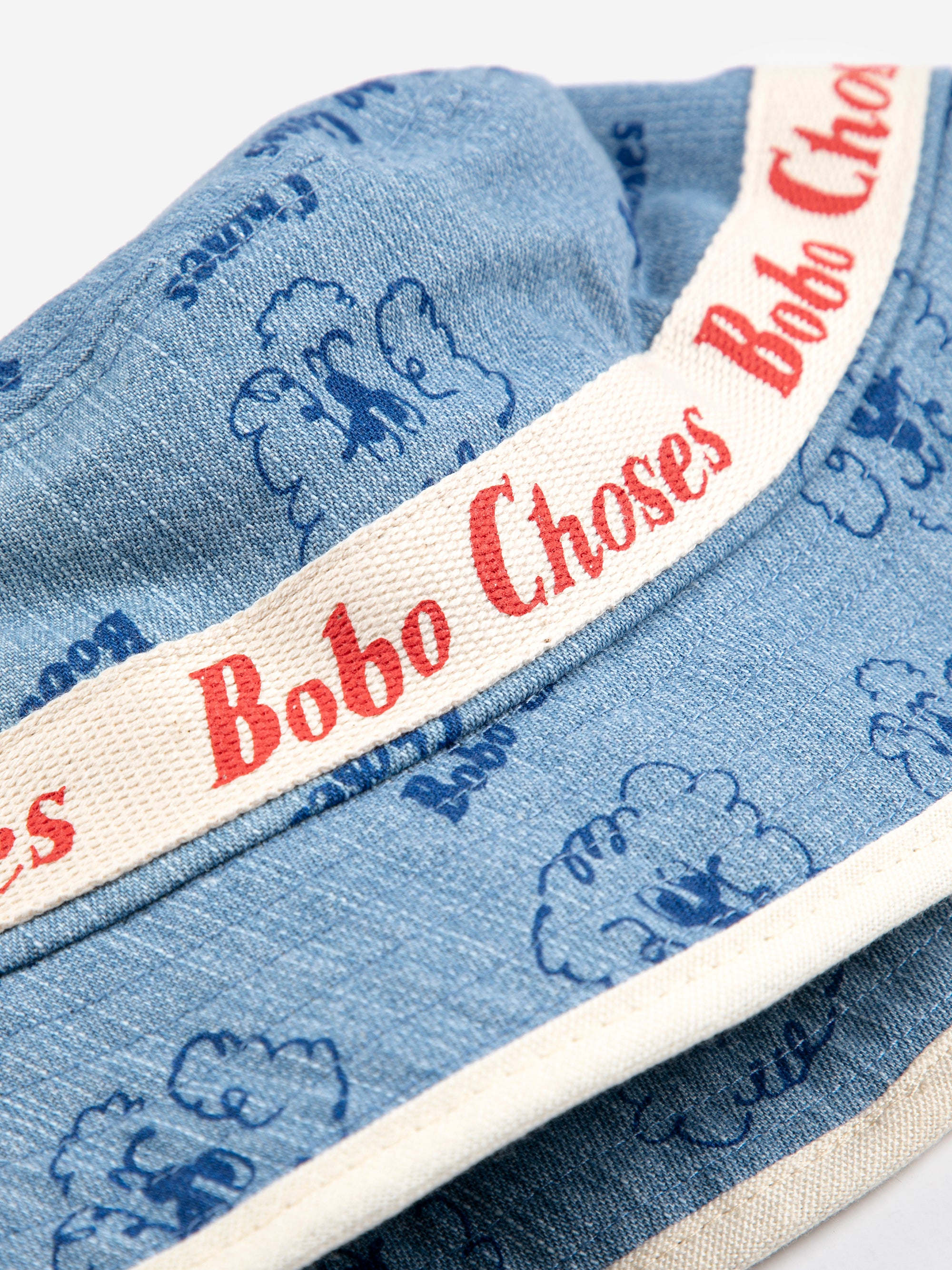 Light Blue Baby Bucket Hat with Pickles The Dog All Over Print