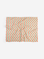 Ecru Muslin Baby Blanket with Cool Radish All Over Print