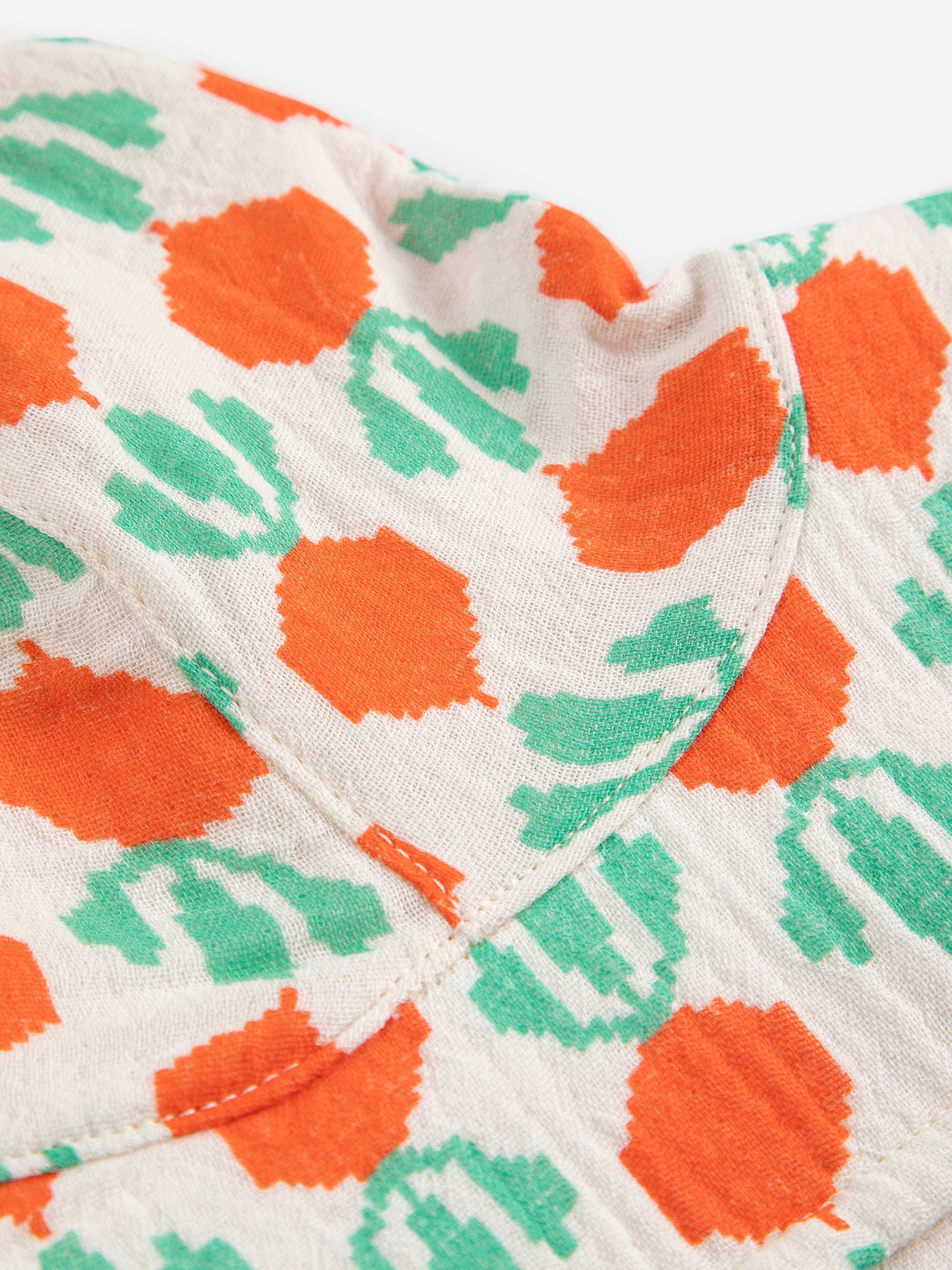 Ecru Baby Hat with Cool Radish All Over Print