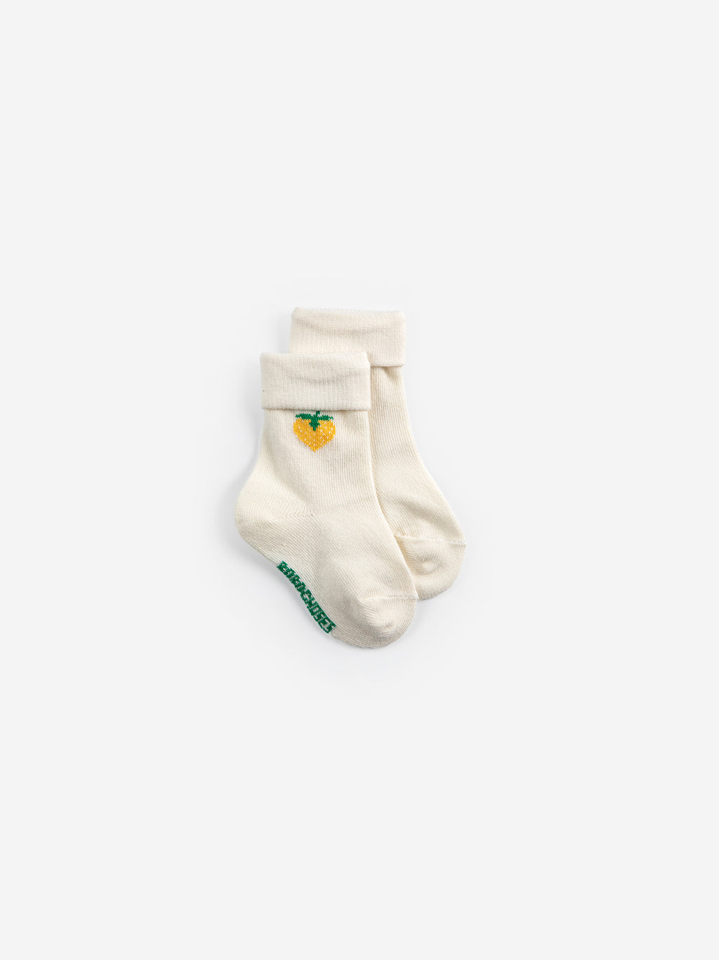Set of 2 Multicoloured Baby Short Socks with Strawberry Pixel Print