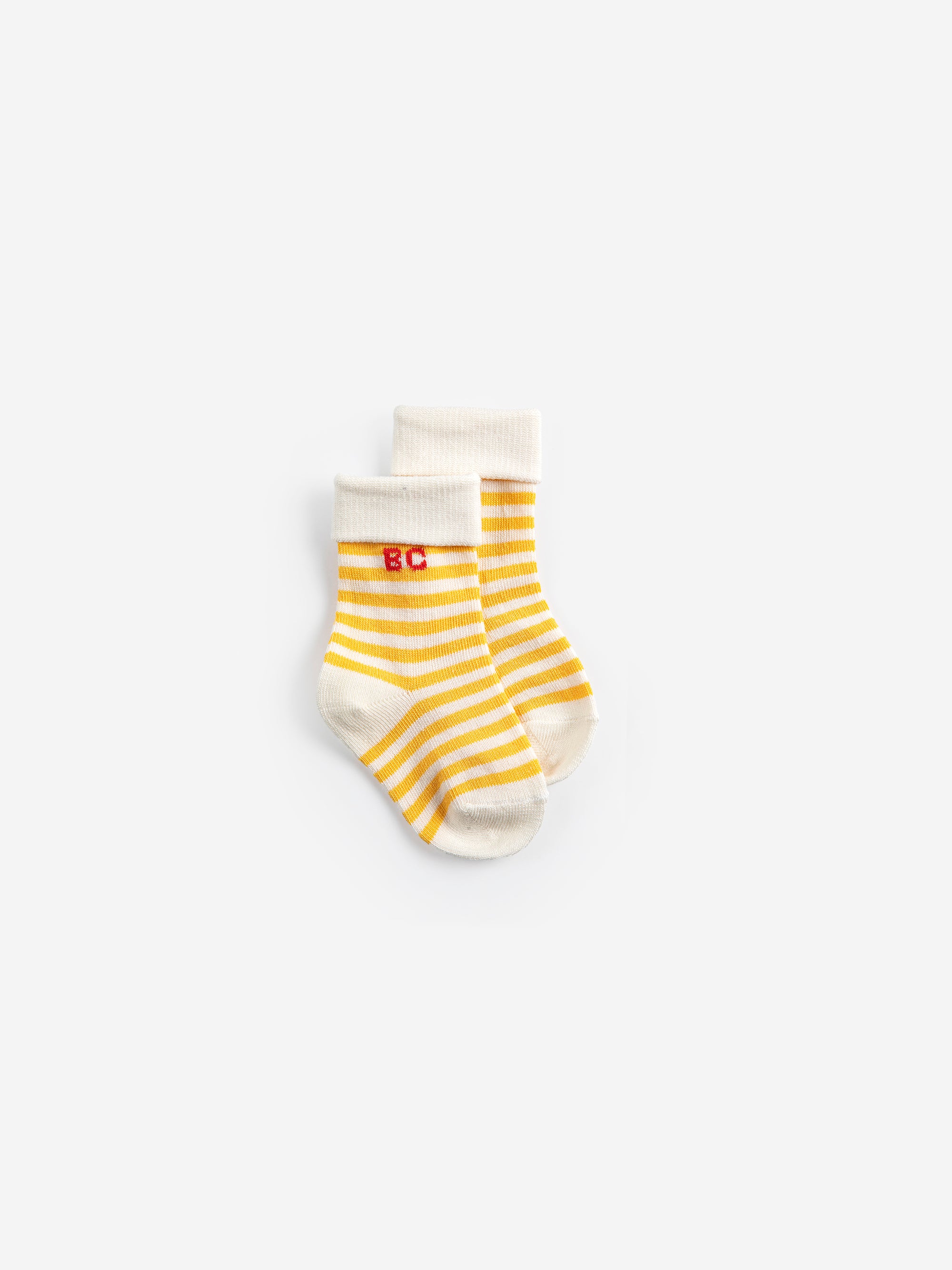 Set of 2 Multicoloured Baby Short Socks with Strawberry Pixel Print