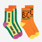 Set of 2 Bobo Choses Signature Print Short Socks