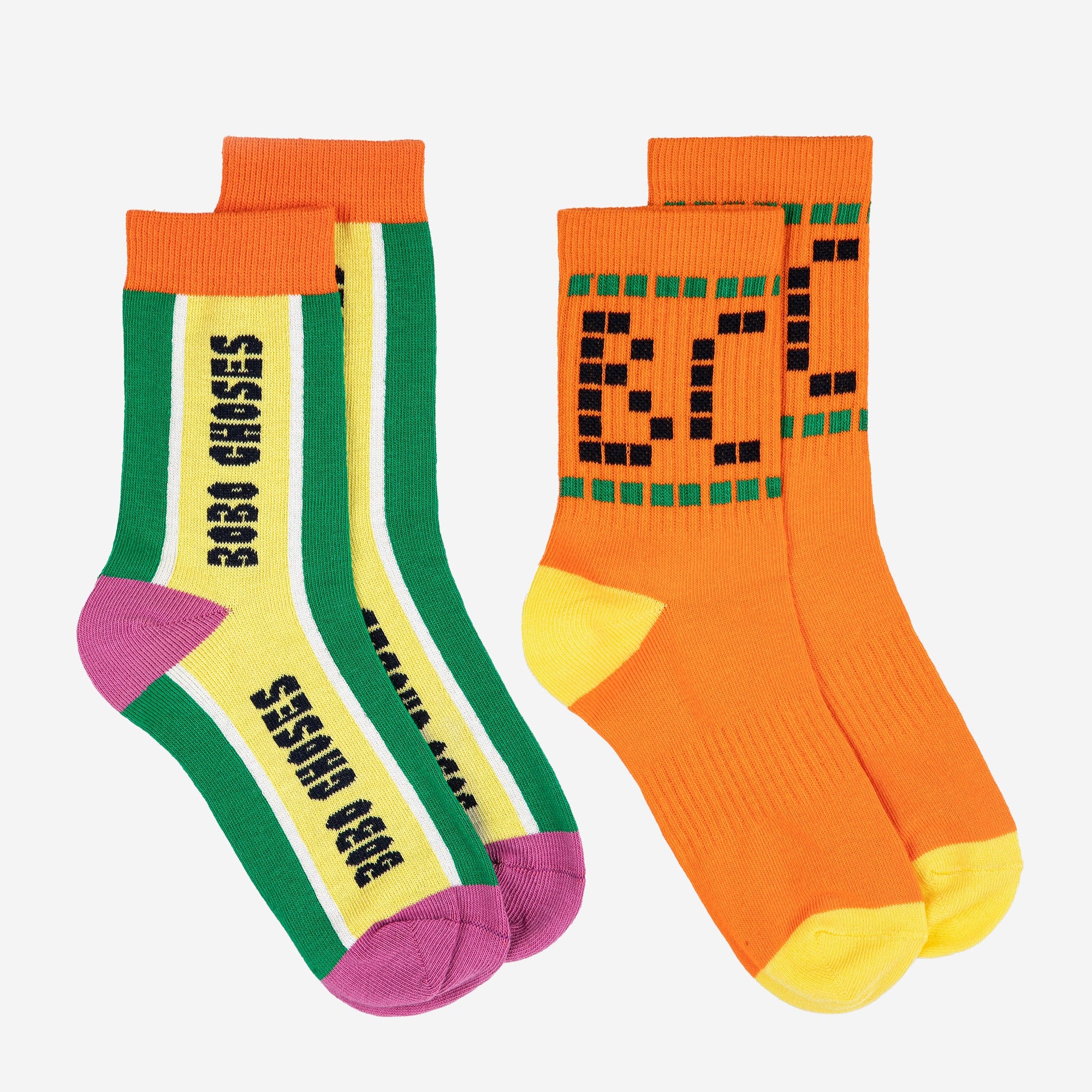 Lot de 2 Chaussettes Courtes à Imprimé Signature BOBO CHOSES