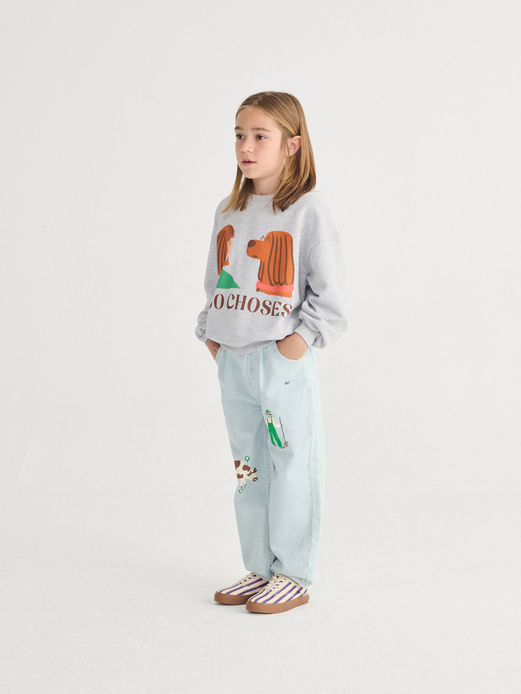 Grey sweatshirt with “Friends in a Pickle” print