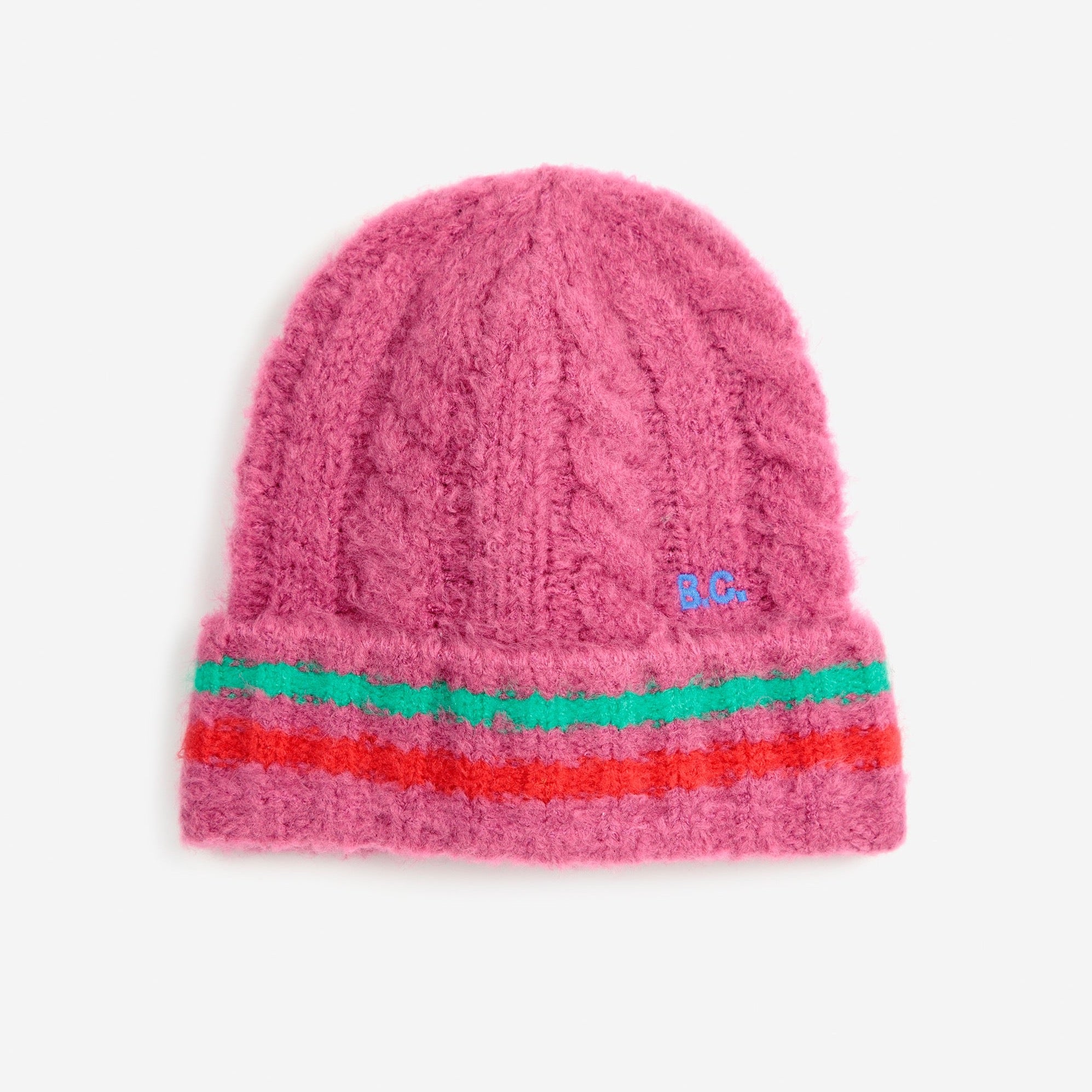 Pink Stripe Baby Hat 