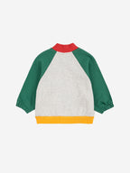 Sweat bébé Zippé  coloré "Tic Tac Toe"
