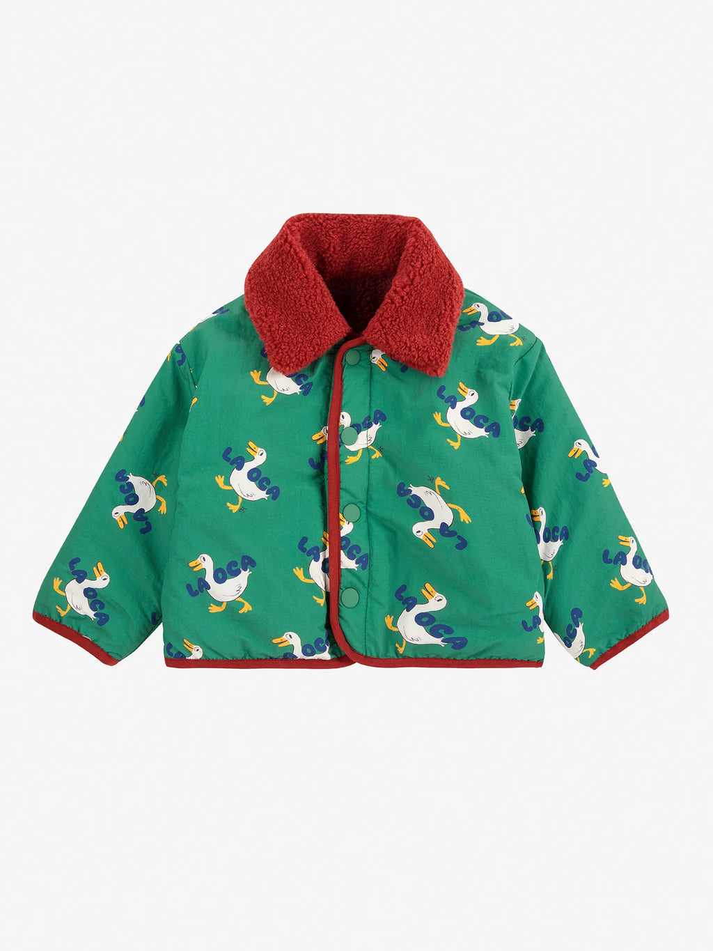 Game Pawns all over reversible sheepskin jacket 