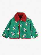 Game Pawns all over reversible sheepskin jacket 