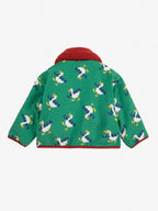 Game Pawns all over reversible sheepskin jacket 