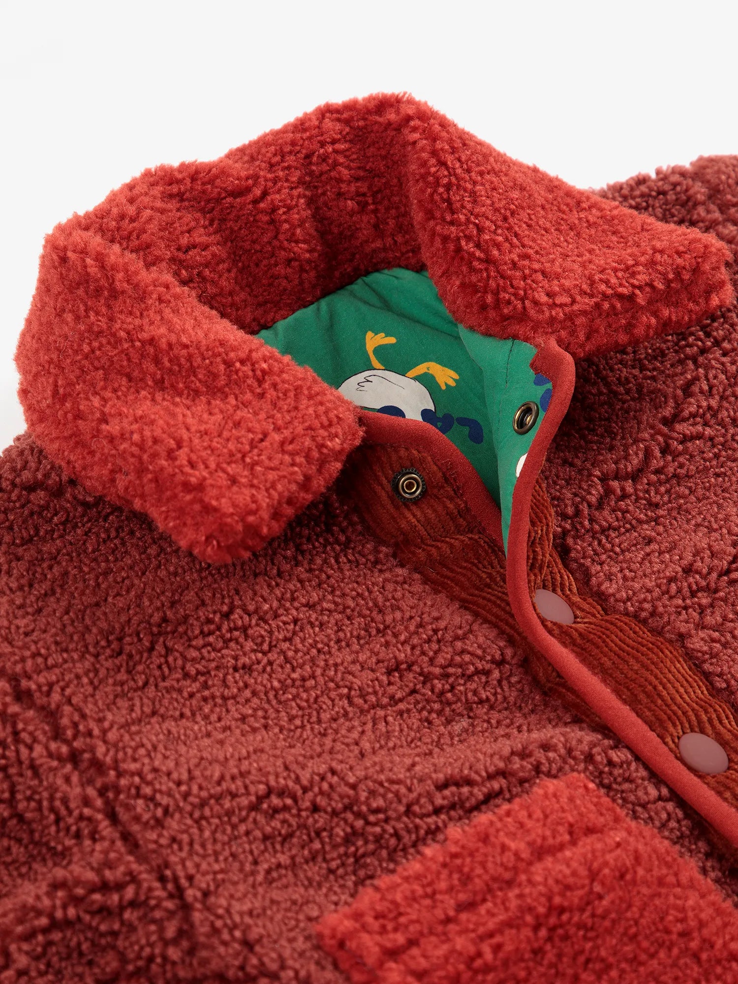 Game Pawns all over reversible sheepskin jacket 