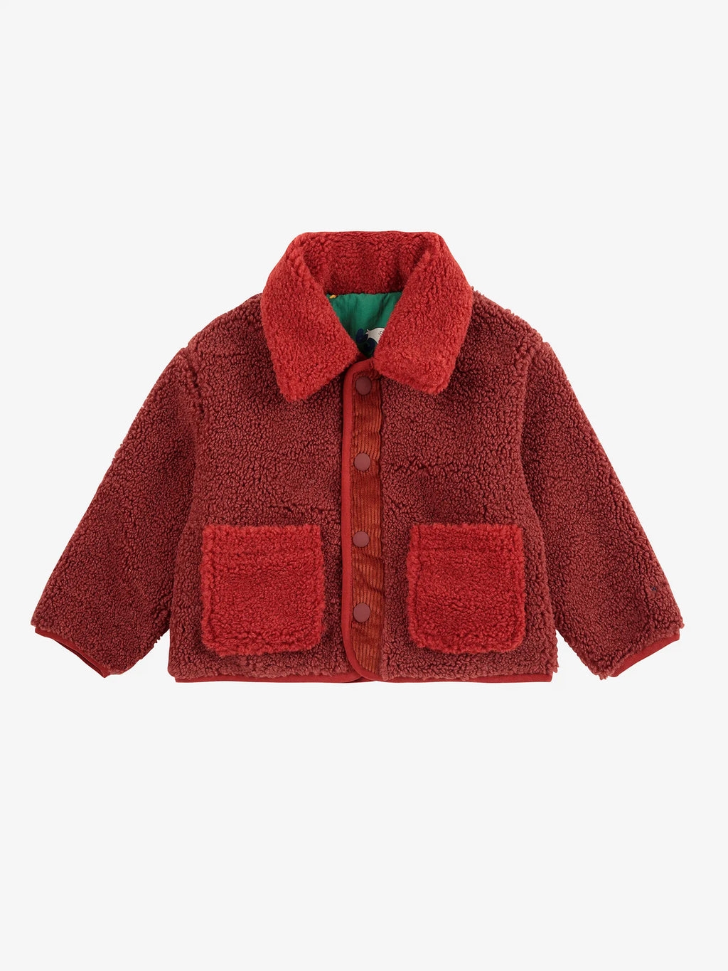 Game Pawns all over reversible sheepskin jacket 